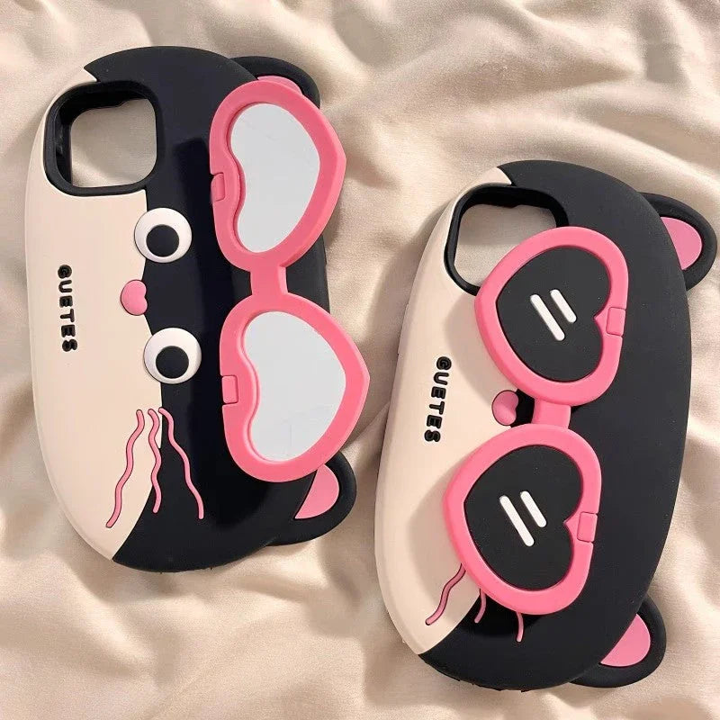 Cute Cat Phone Case for iphone 11/12/12pro/12pro max/13/13pro/13pro max/14/14pro/14pro max/15/15pro/15ultra/15plus/15pro max PN6688 - Bear Hugs