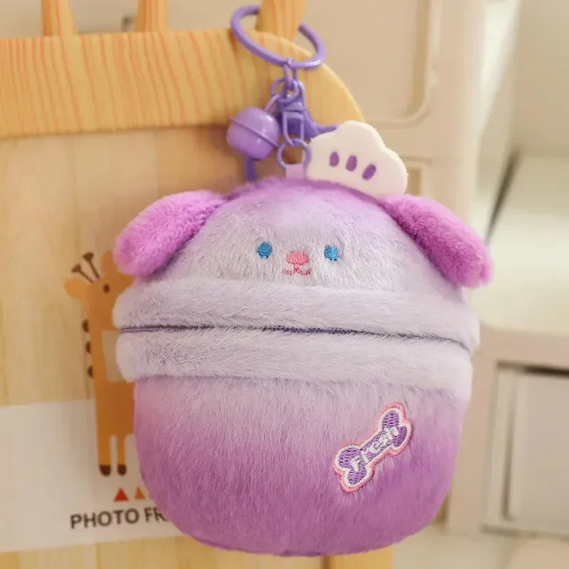Pup-in-a-Pod Plush Keychain