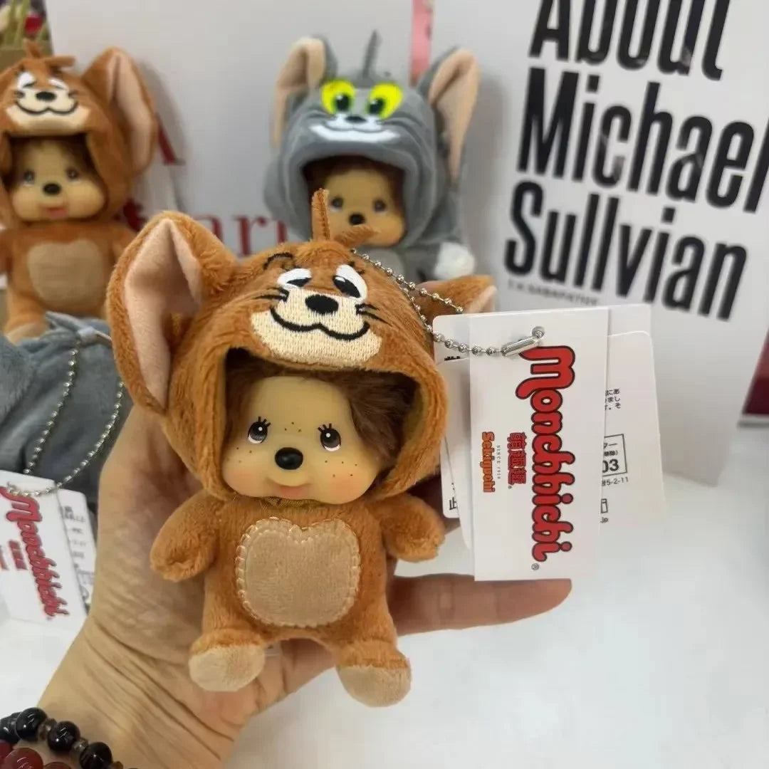 Monchichi Tom & Jerry Plush Keychain
