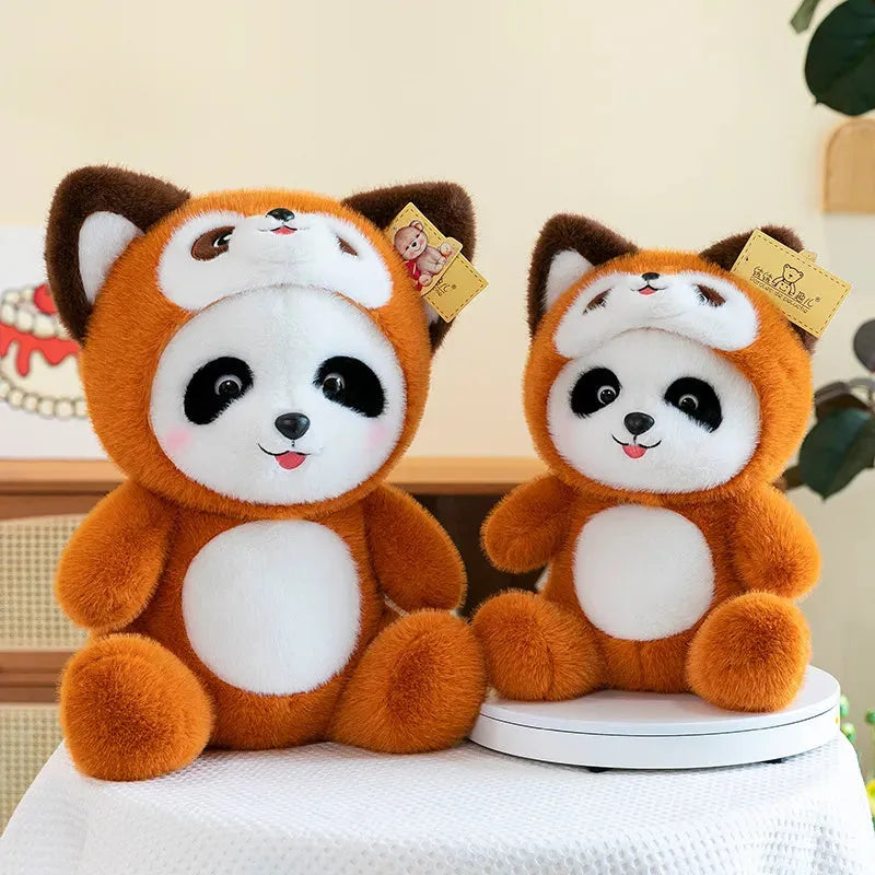 Panda to Red Panda Cosplay Lena Bear