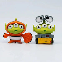 Green Alien Cosplay Crew Figurine Set