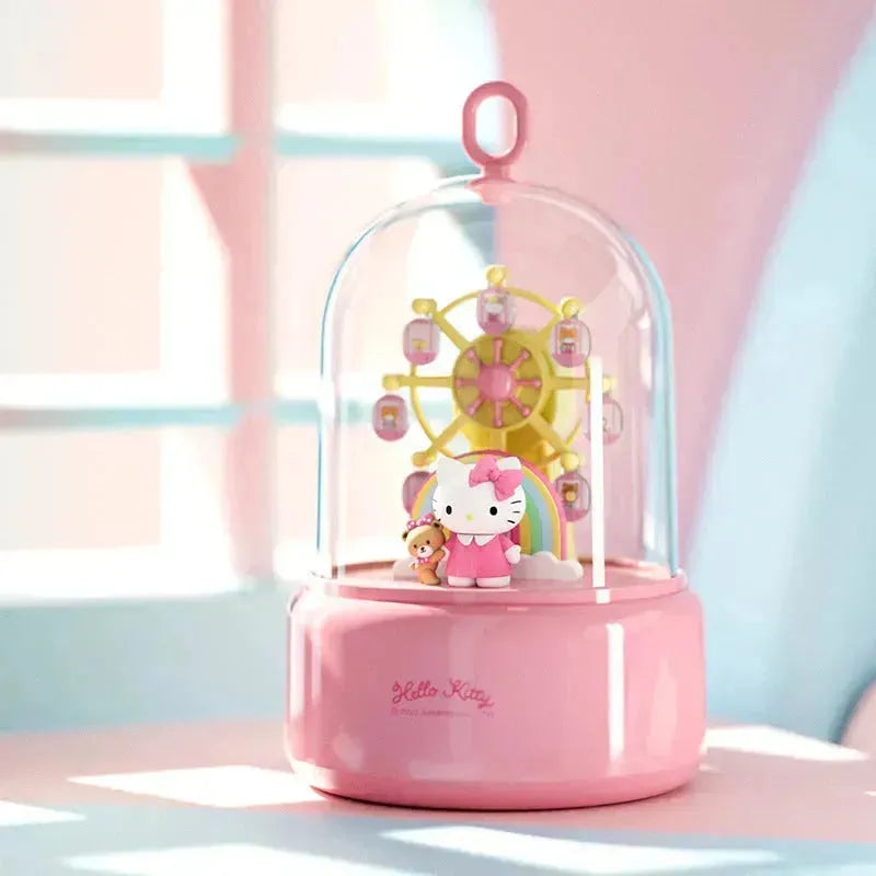 Sanrio Rotating Ferris Wheel Music Box Night Lamp - Bear Hugs