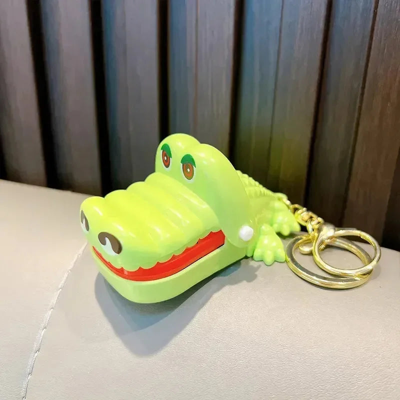 Dino & Croc Finger Game Keychain