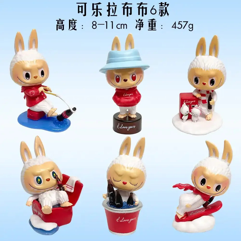 Labubu Coke Vinyl Mini Figurines Blind Boxed Set