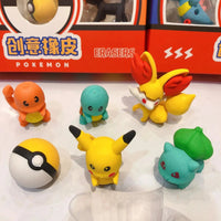 Pokémon Shaped 3D Eraser Set