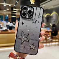 Glittery Hanging Stars Phone Case (For iPhones)