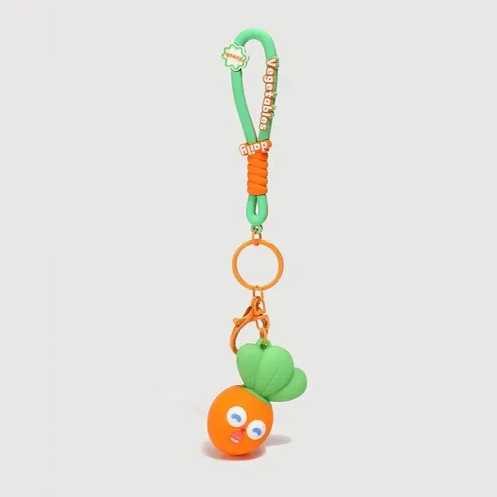 Screaming Vegetables Eye-Popping Keychain
