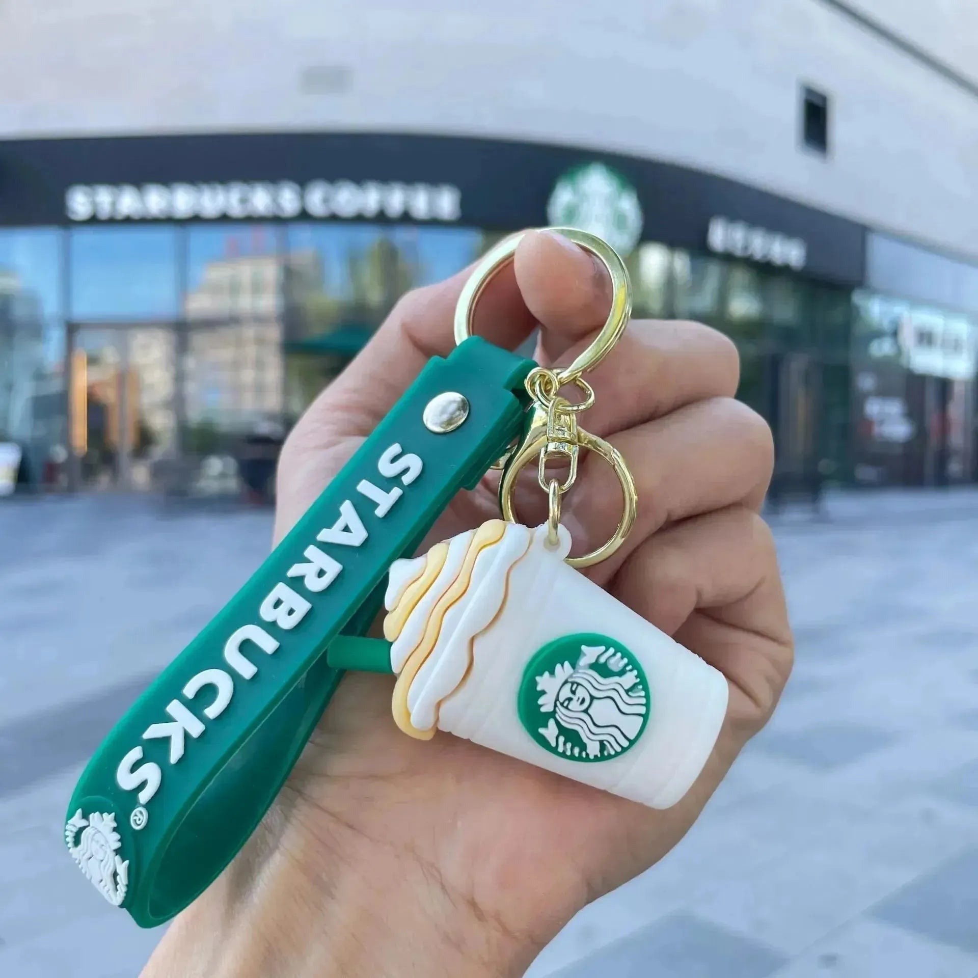 Starbucks new online Blue keychains