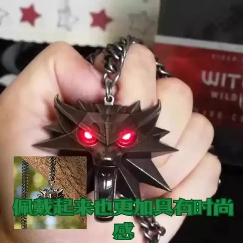 The Witcher Glowing Wolf LED Pendant