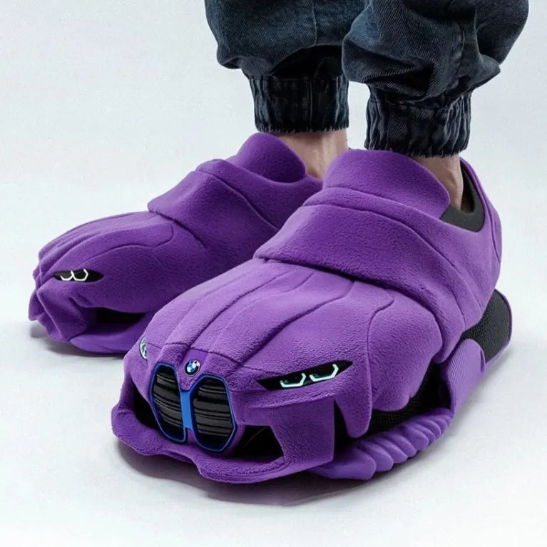 Luxury Car Plush Slippers