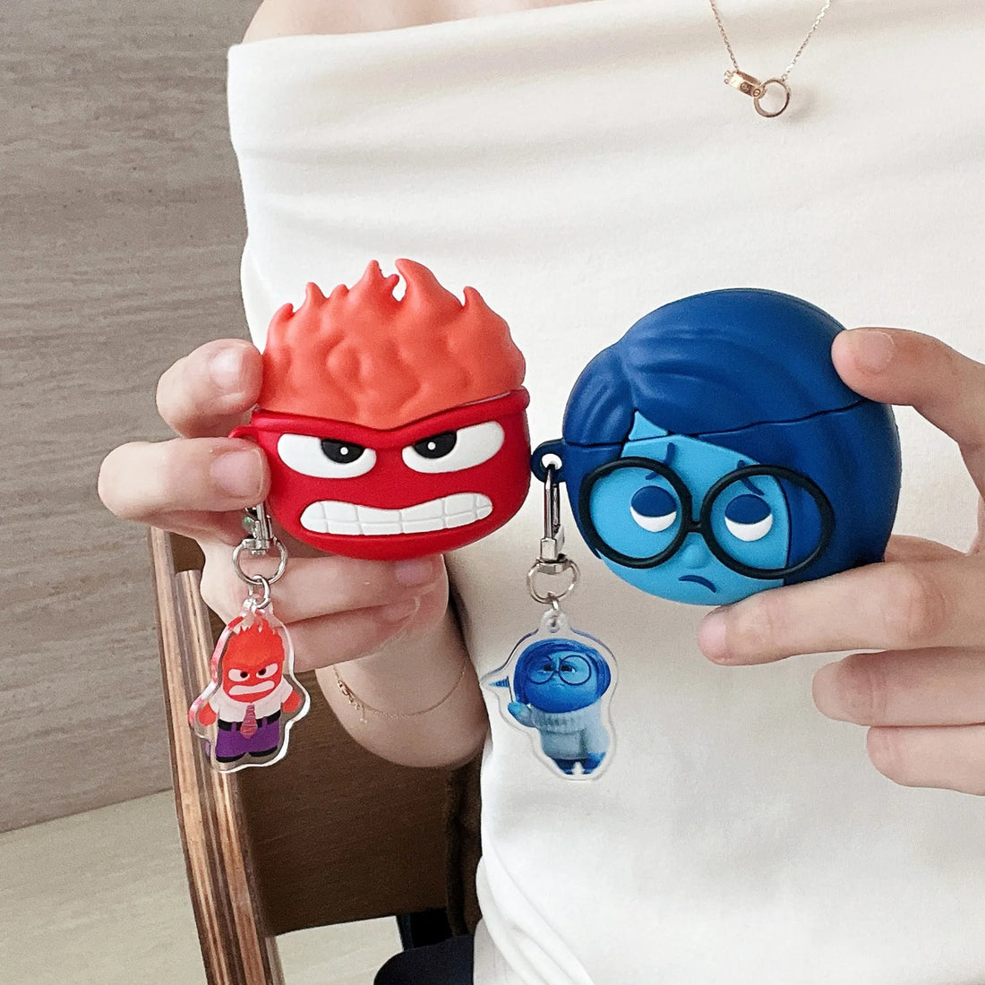 Inside Out Emotions Character Case (For Airpods)