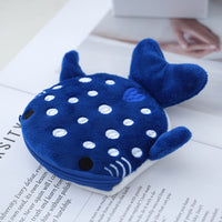 Porte-monnaie en peluche requin-baleine 