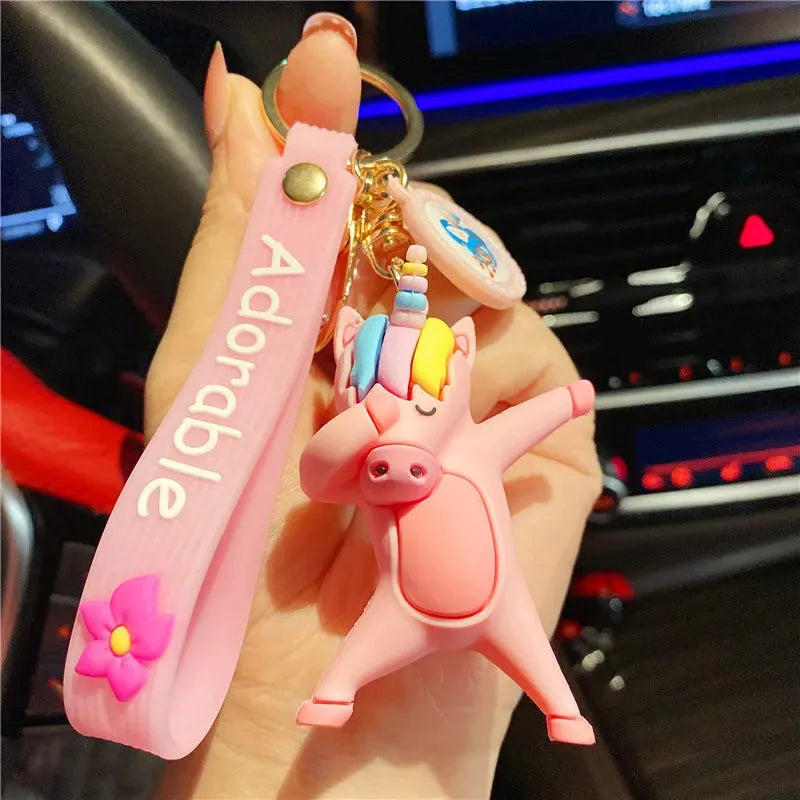 Dabbing Animal 3D Keychain