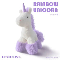 Rainbow Furry Unicorn Plushie