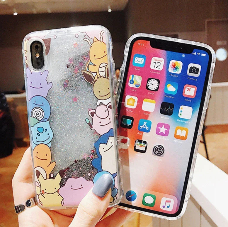 Anime Quicksand Phone Case for iphone 6/6s/6plus/7/7plus/8/8P/X/XS/XR/XS Max PN1723 - Bear Hugs