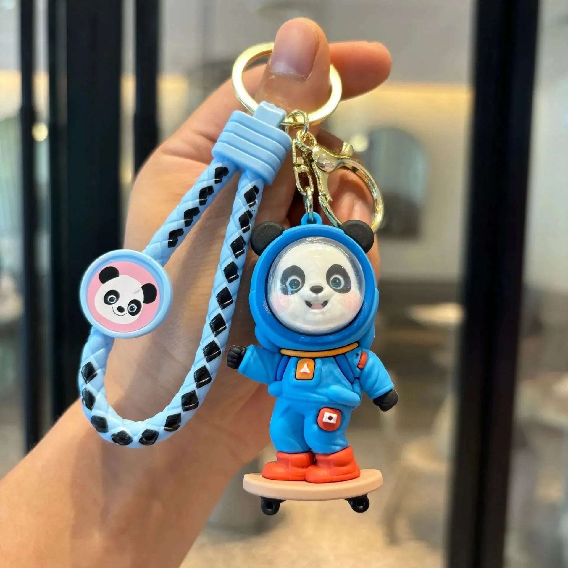 Astro Panda 3D Keychain
