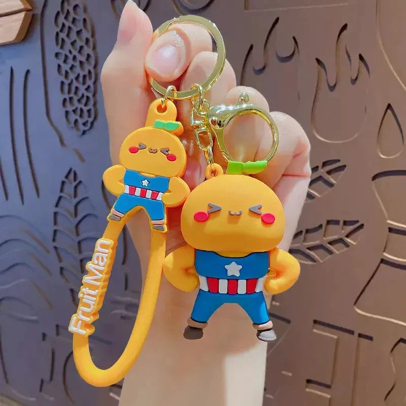 Fruit Avengers 3D Silicone Keychain