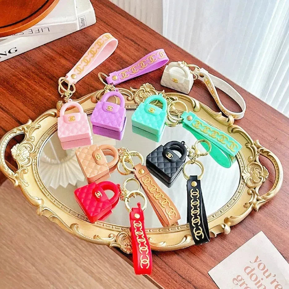 Luxury CC Bag Shaped Keychain