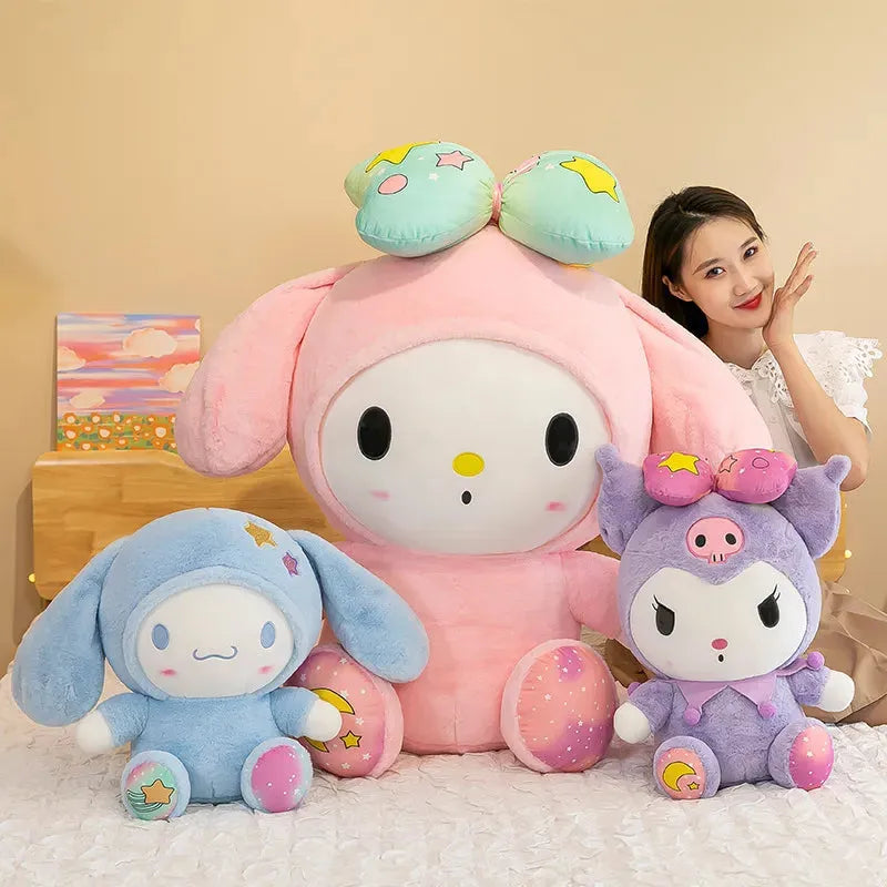 Kuromi My Melody Bow Girl Plushies