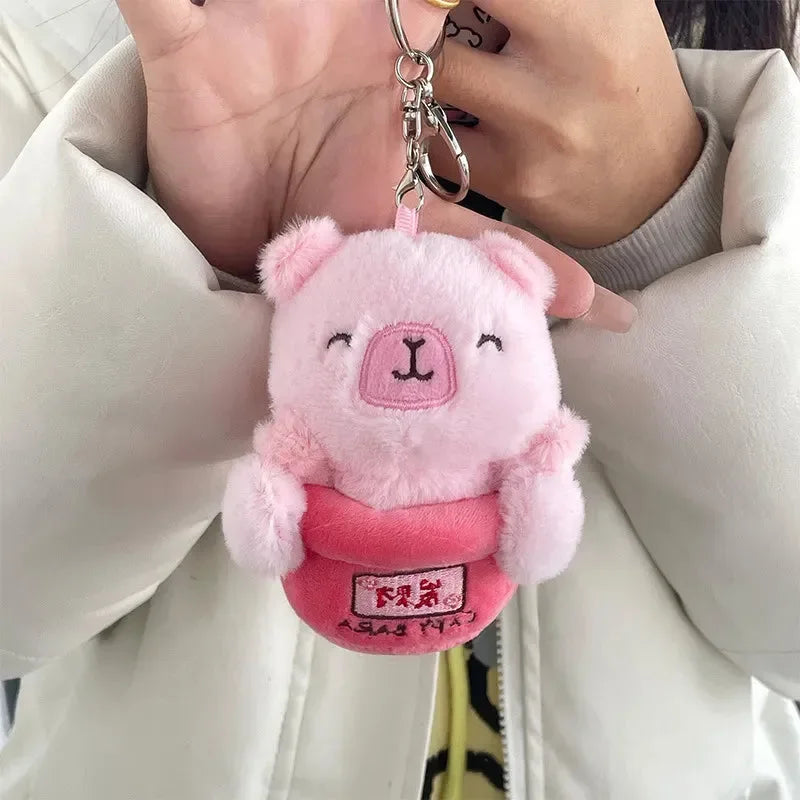 Chill Vibes Fortune Capybara Keychain