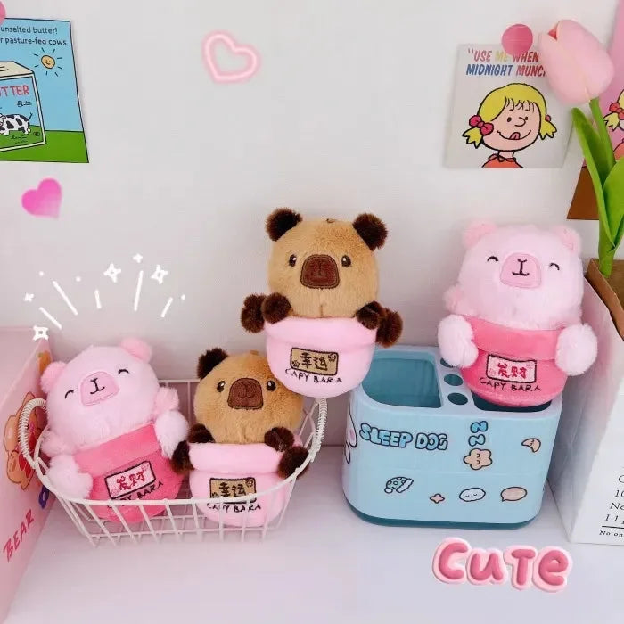 Chill Vibes Fortune Capybara Keychain