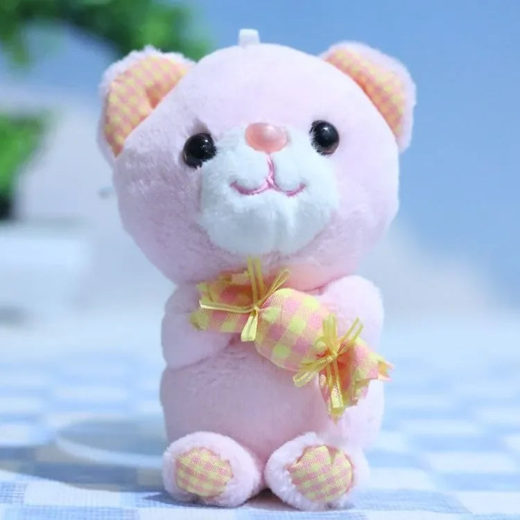 Candy Cuddle Bear Plush Keychain