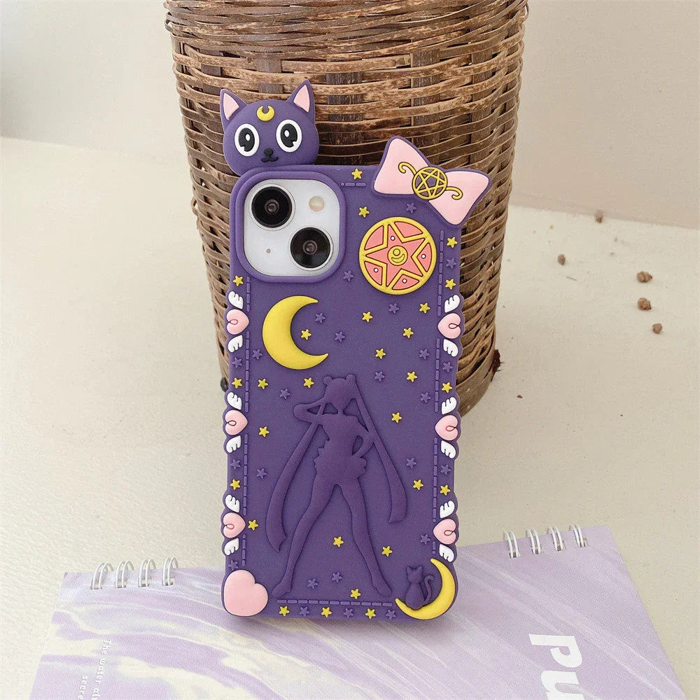 Kawaii Luna Phone Case for iphone 11/11pro/11pro max/12/12mini/12pro/12pro max/13/13pro/13pro max/14/14plus/14pro/14pro max PN5696 - Bear Hugs