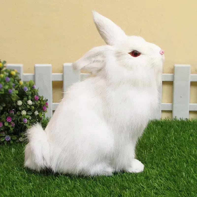 Real Looking Stuffed Rabbit (22 cm)