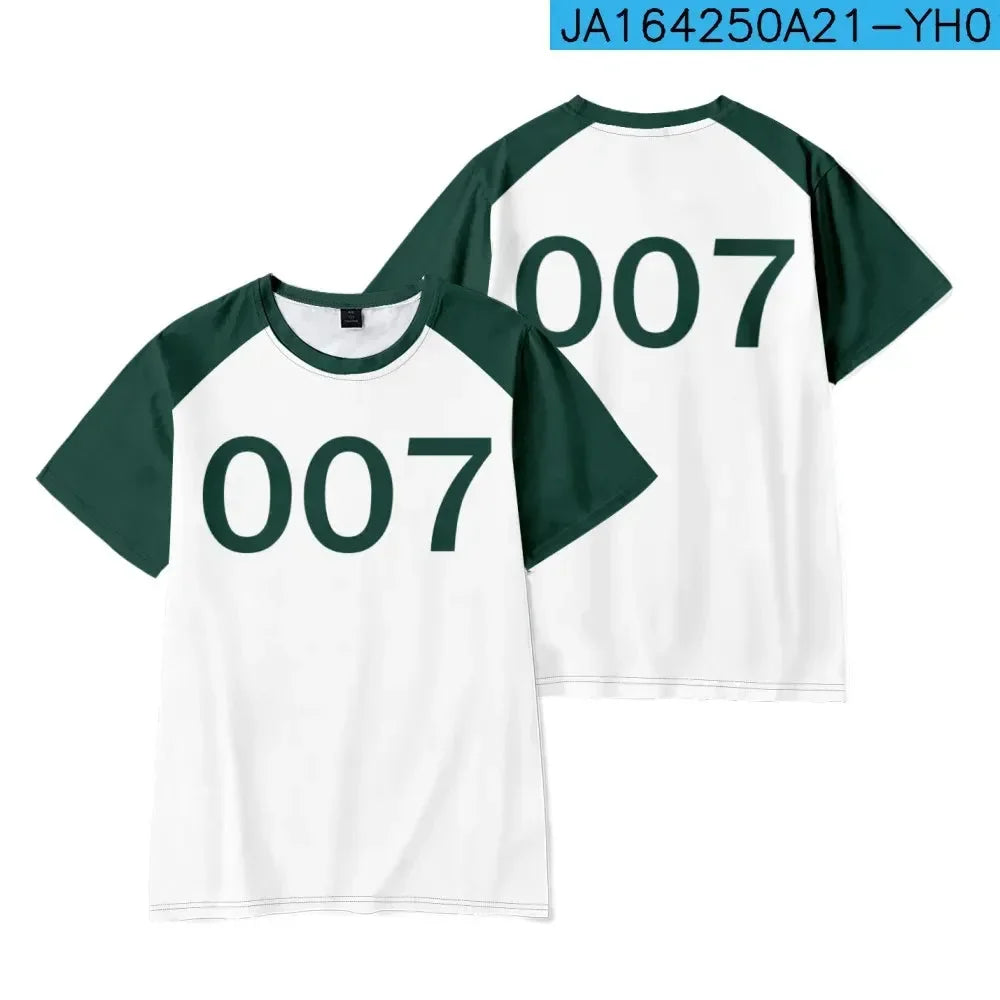 تي شيرت المتسابق في لعبة الحبار 