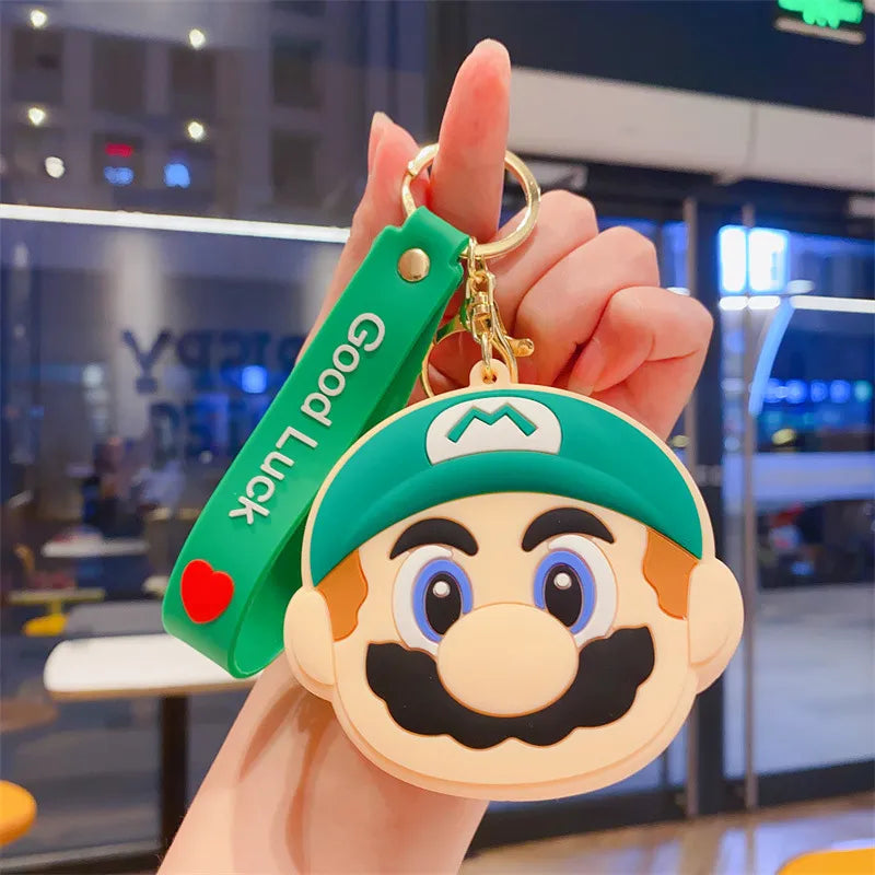 Super Mario Silicon Coin Pouch Keychain