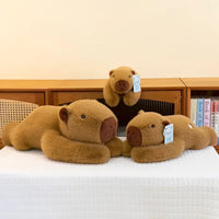 Lazy Lounger Capybara Plush Pillow