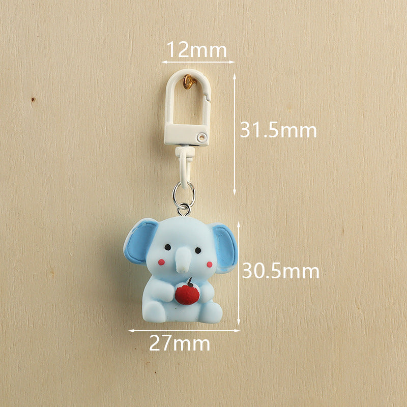 Tiny Titan Elephant Charm Keychain