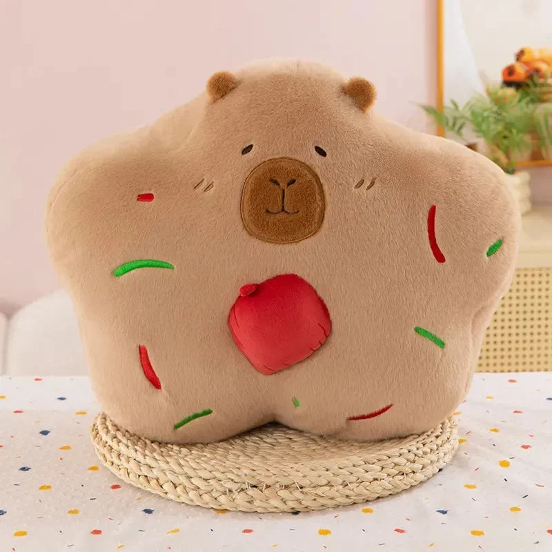 Star Capybara Plush Pillow