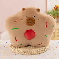 Star Capybara Plush Pillow