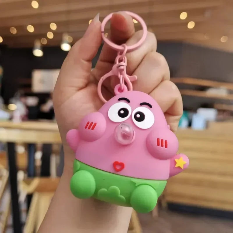 Spongebob & Patrick Squishy Keychain