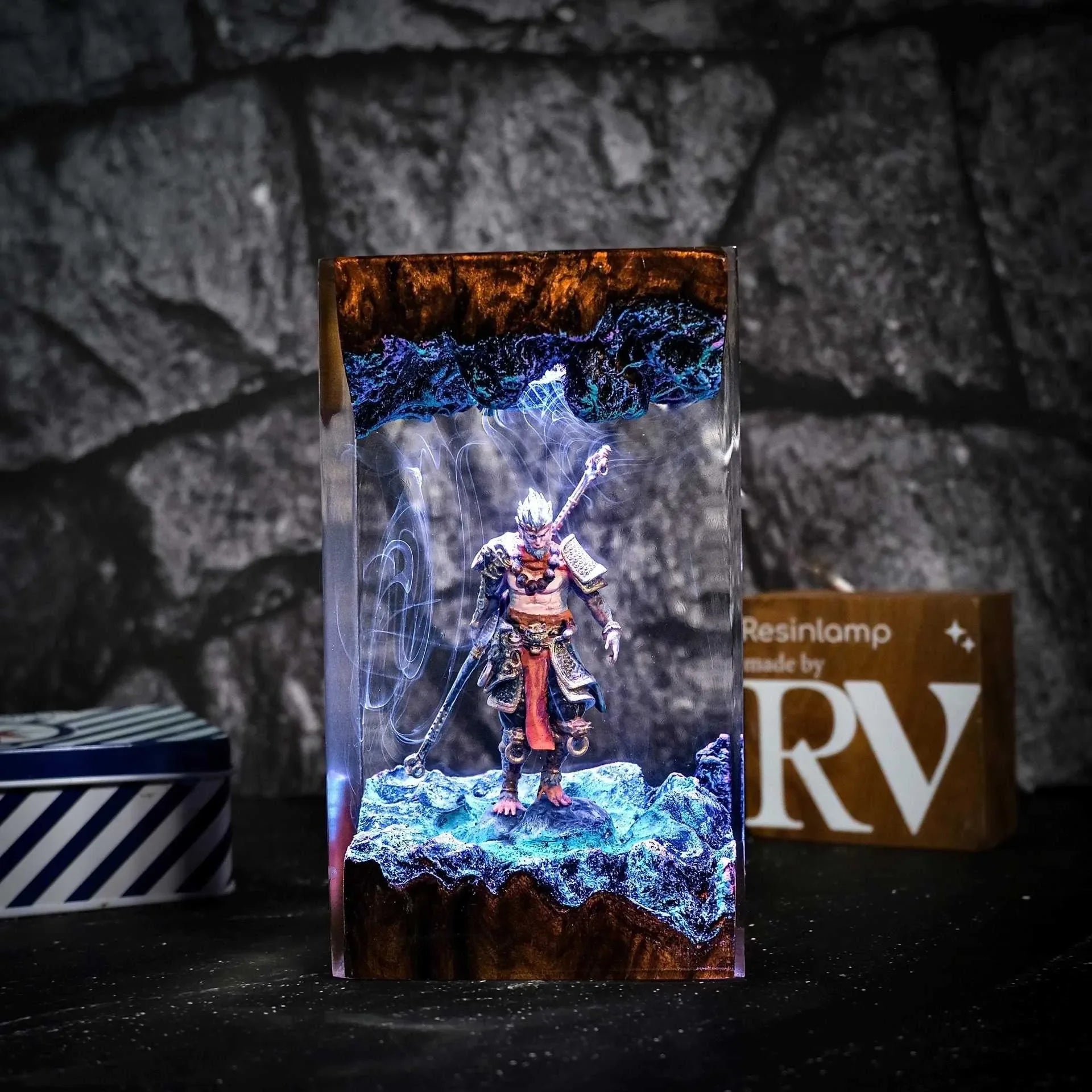 Monkey King's Glow Resin Night Light