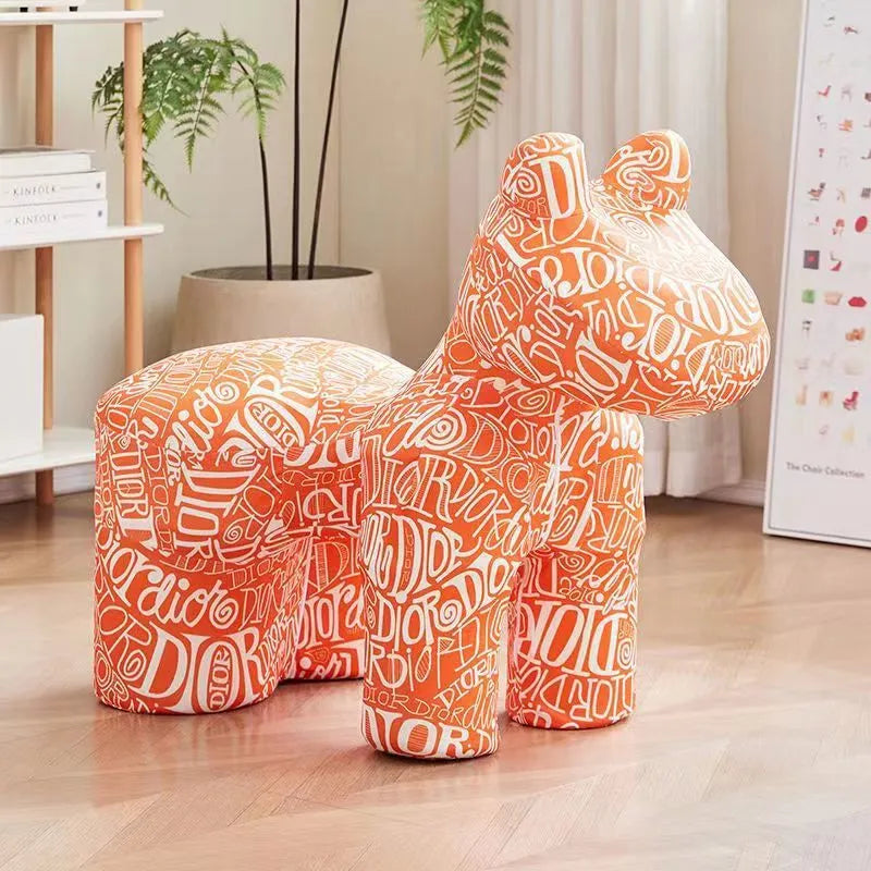 Designer Pony Mini Sofa cum Stool