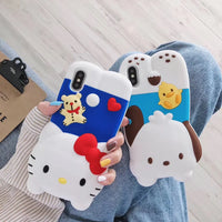 Kawaii Cartoon Phone Case for iphone 6/6s/6plus/7/7plus/8/8P/X/XS/XR/XS Max PN1250 - Bear Hugs