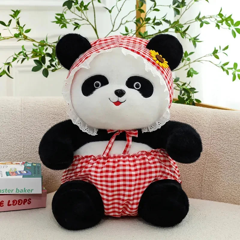 Floral Charm Giant Panda Plushie