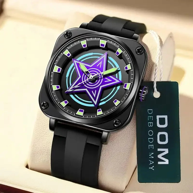 DOM Cosmic Glow Square Watch