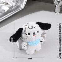 Pochacco Perky Pup Plush Keychain