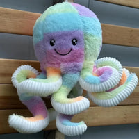 Rainbow Octopus Plushie (40 cm)