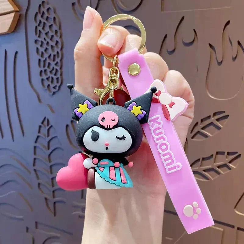 Kuromi Mischief Charms 3D Keychain