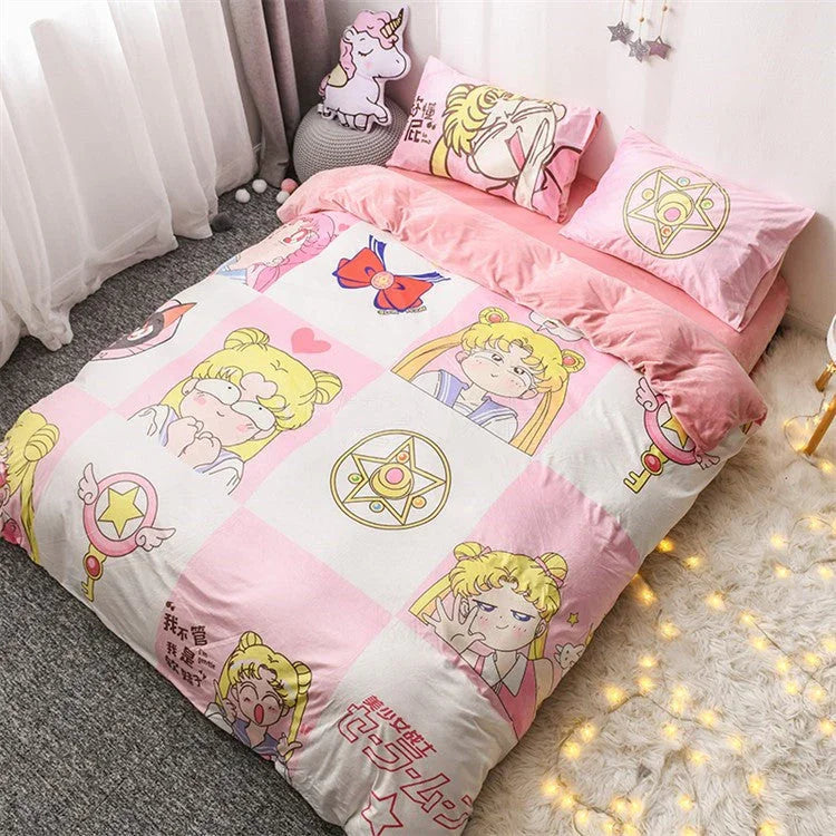 Fashion Sailormoon Usagi and Luna Bedding Set PN1778 - Bear Hugs