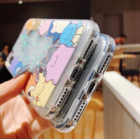 Anime Quicksand Phone Case for iphone 6/6s/6plus/7/7plus/8/8P/X/XS/XR/XS Max PN1723 - Bear Hugs