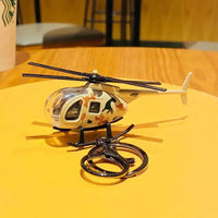 Sky High Mini Helicopter Metal Keychain