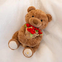 Peluche ours rose Love in Bloom 