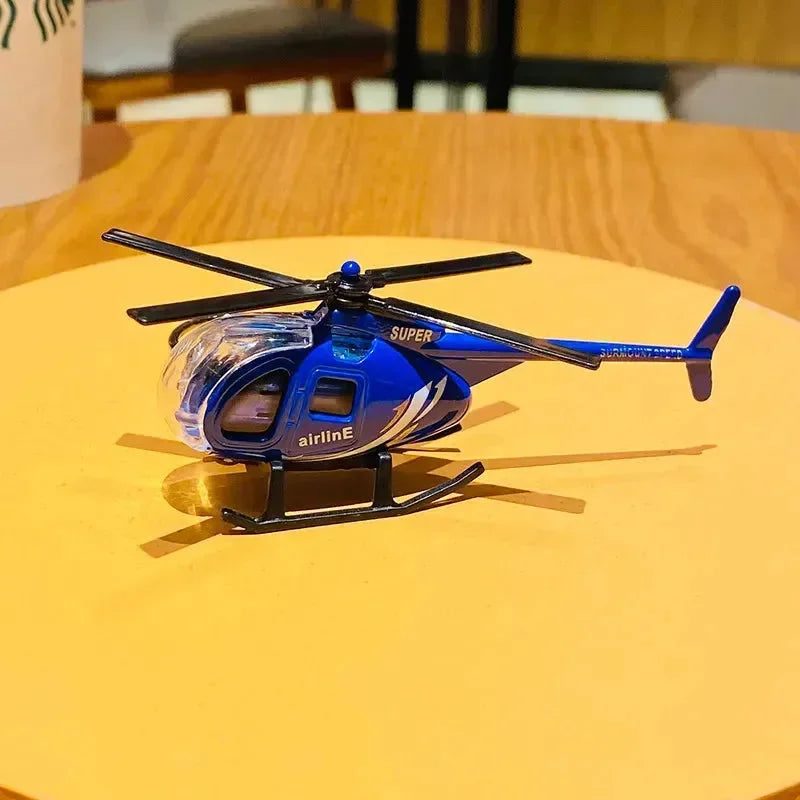 Sky High Mini Helicopter Metal Keychain