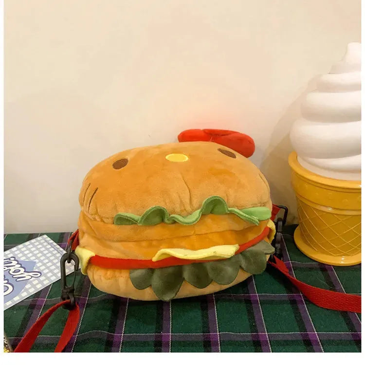 Hello Kitty Hamburger Plush Bag