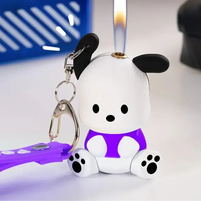 Pochacco Playful Flame Lighter Keychain